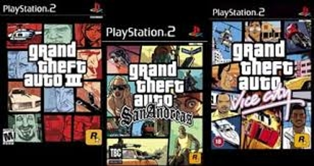 Ps2 Grand Theft Auto Trilogy 3 Pack