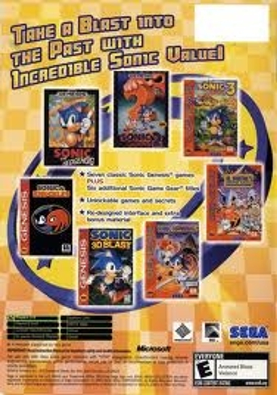 Sonic Mega Collection Plus for PC DVD ROM Vintage Games 5060004767489