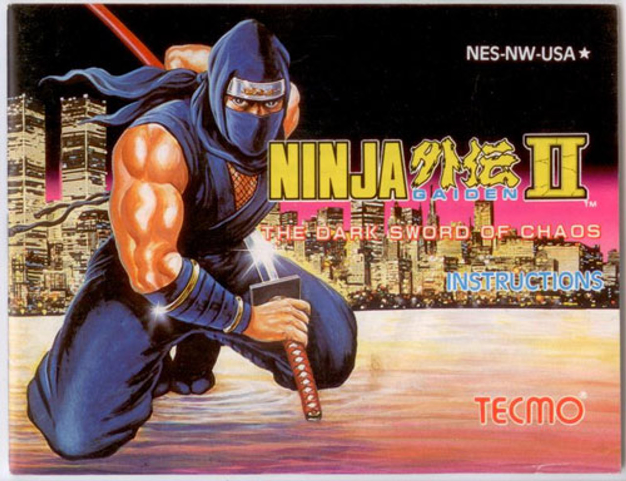 Manual Ninja Gaiden Ii2 Nintendo Nes Instructions For Sale Dkoldies