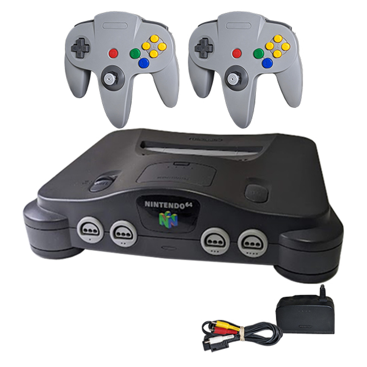 Original Nintendo 64 System Console 2 Controller N64 Bundle