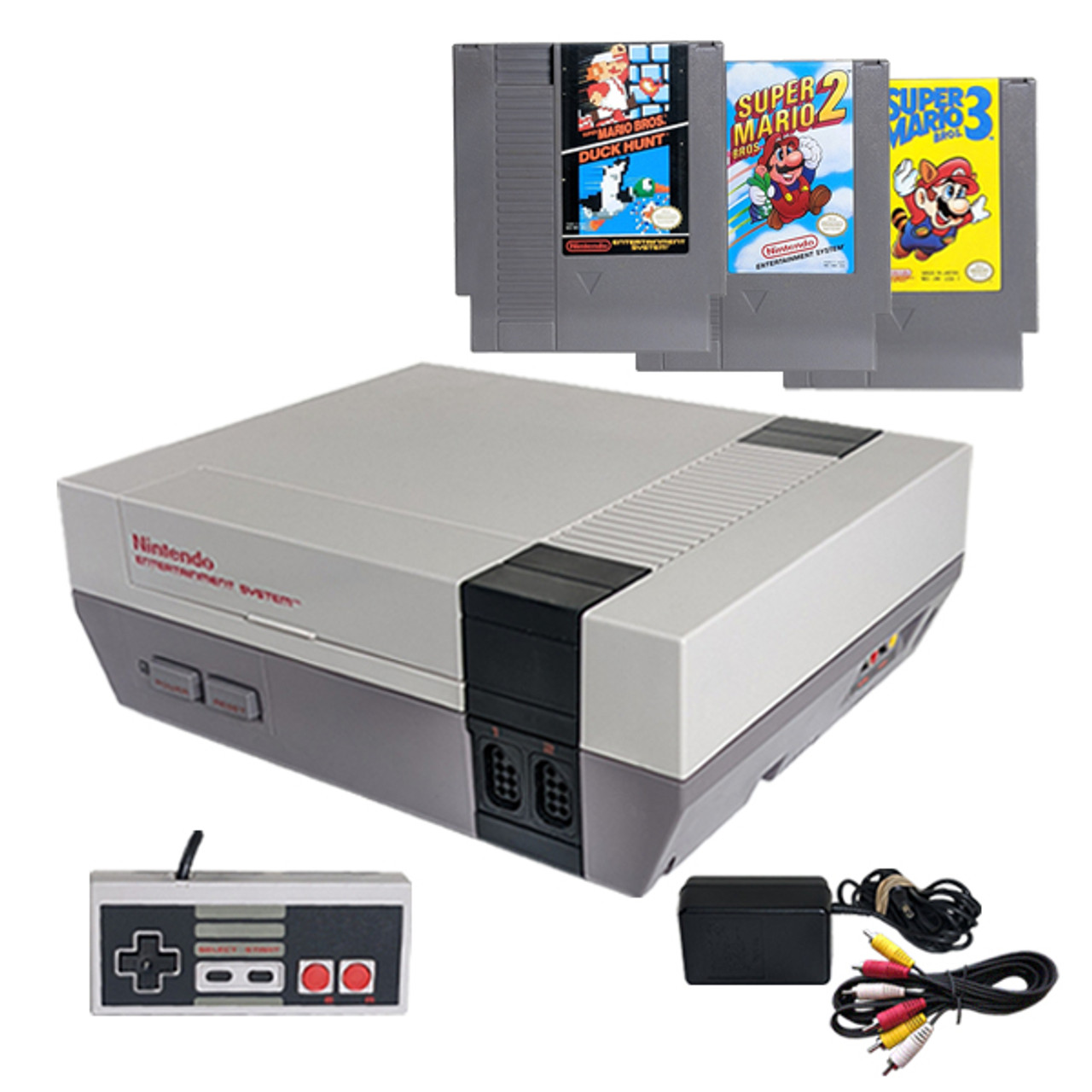 Original Nintendo NES System Console Mario 123 Game For Sale
