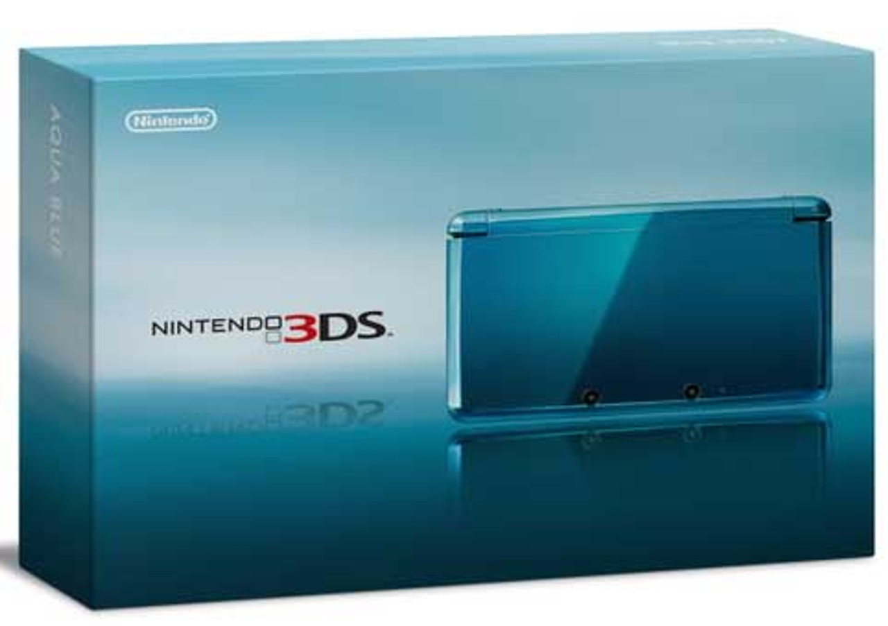 Nintendo 3DS Aqua Blue w/ Charger In Box For Sale | DKOldies