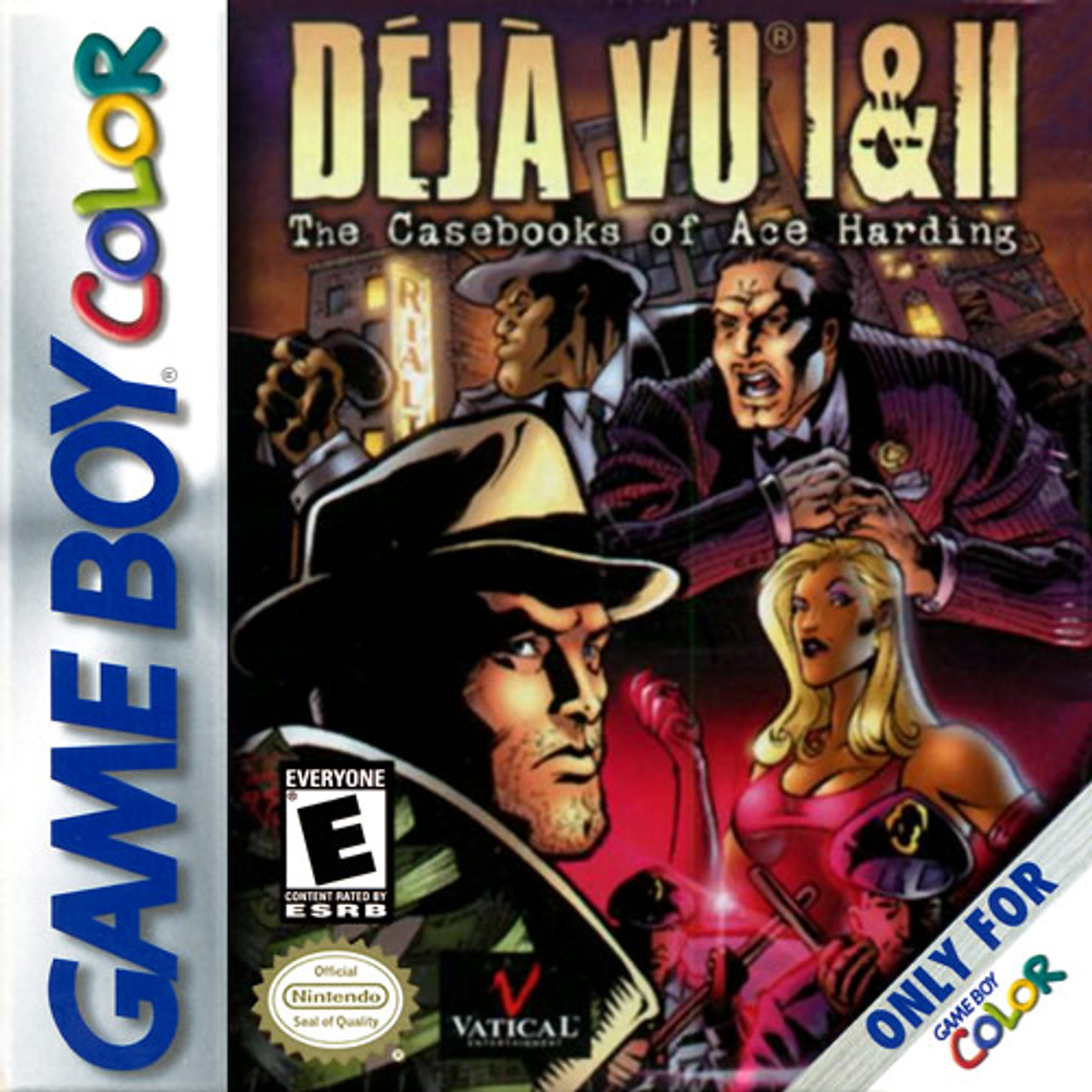 Deja Vu I & II Ace Harding GameBoy Color Game For Sale | DKOldies