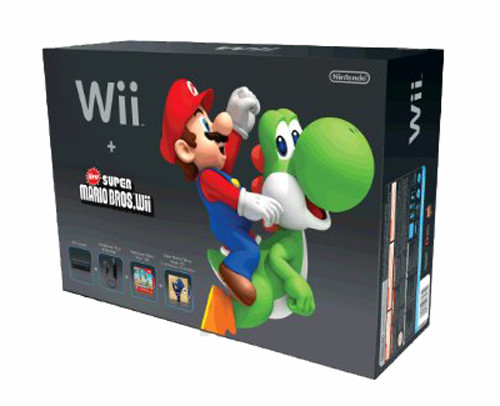Wii System Black in Box w/ Super Mario For Sale DKOldies