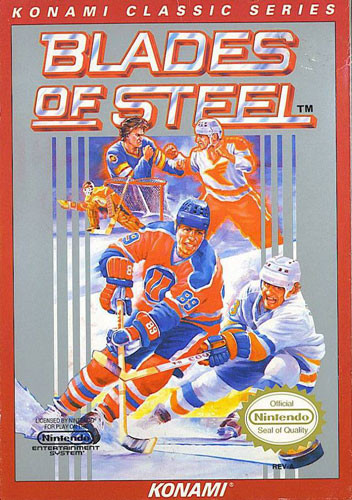 Blades of Steel Hockey Konami Classic Series NES Game Cartridge