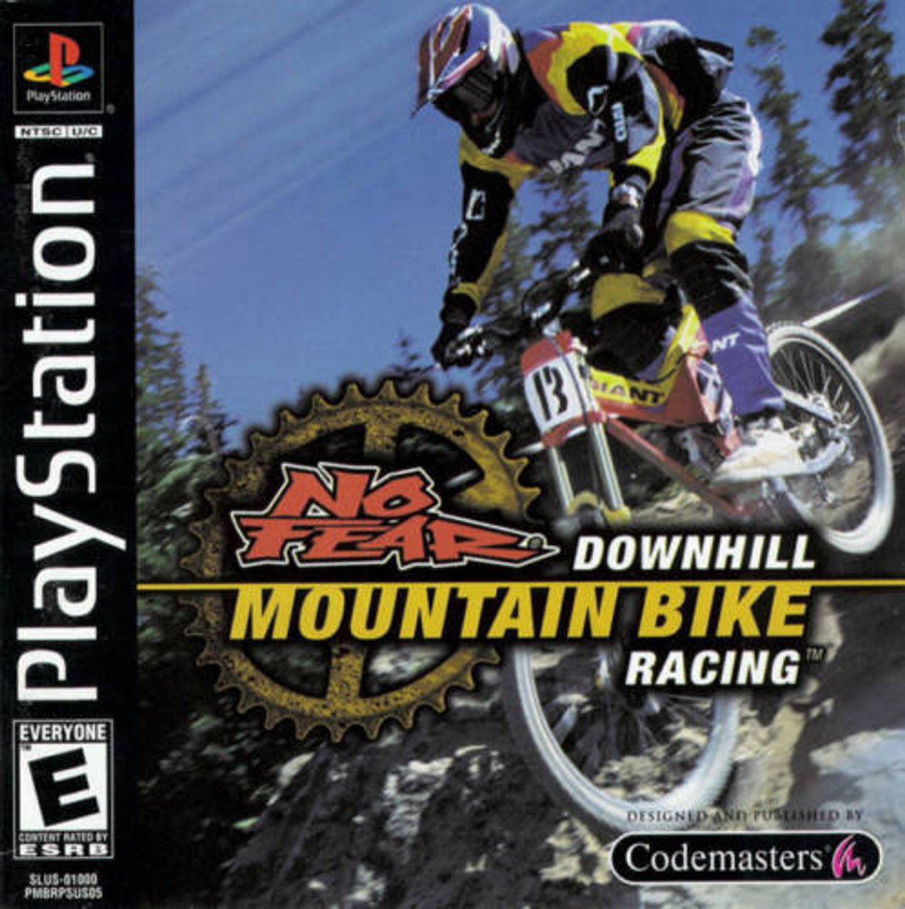 No Fear Downhill Mountain Bike Racing PS1 Game For Sale