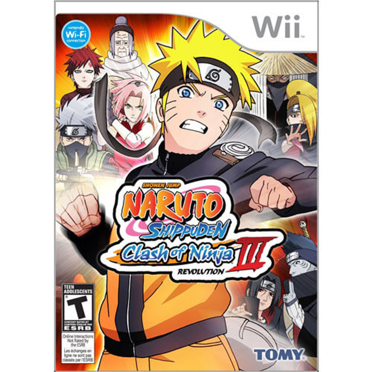 Naruto Shippuden Clash of Ninja III Revolution Nintendo Wii Game