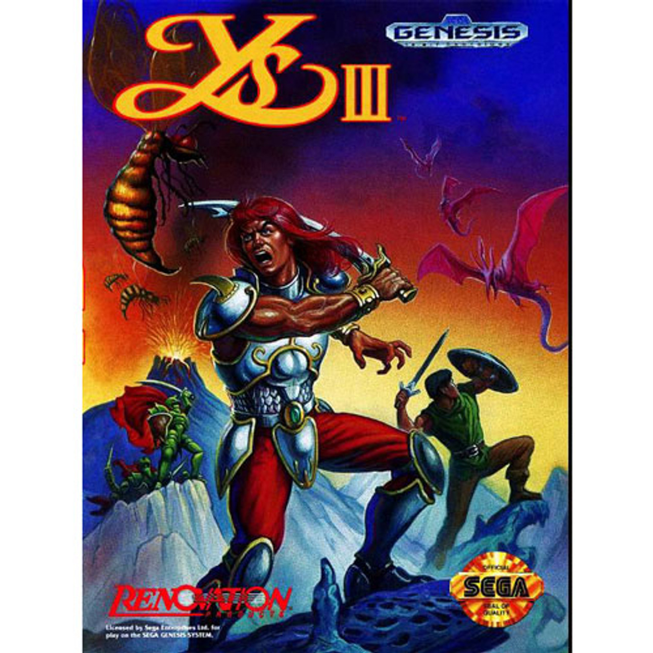 【未使用】イースIII WANDERERS FROM Ys Unused] Ys III Wanderers from Ys Nintendo Super Famicom SFC