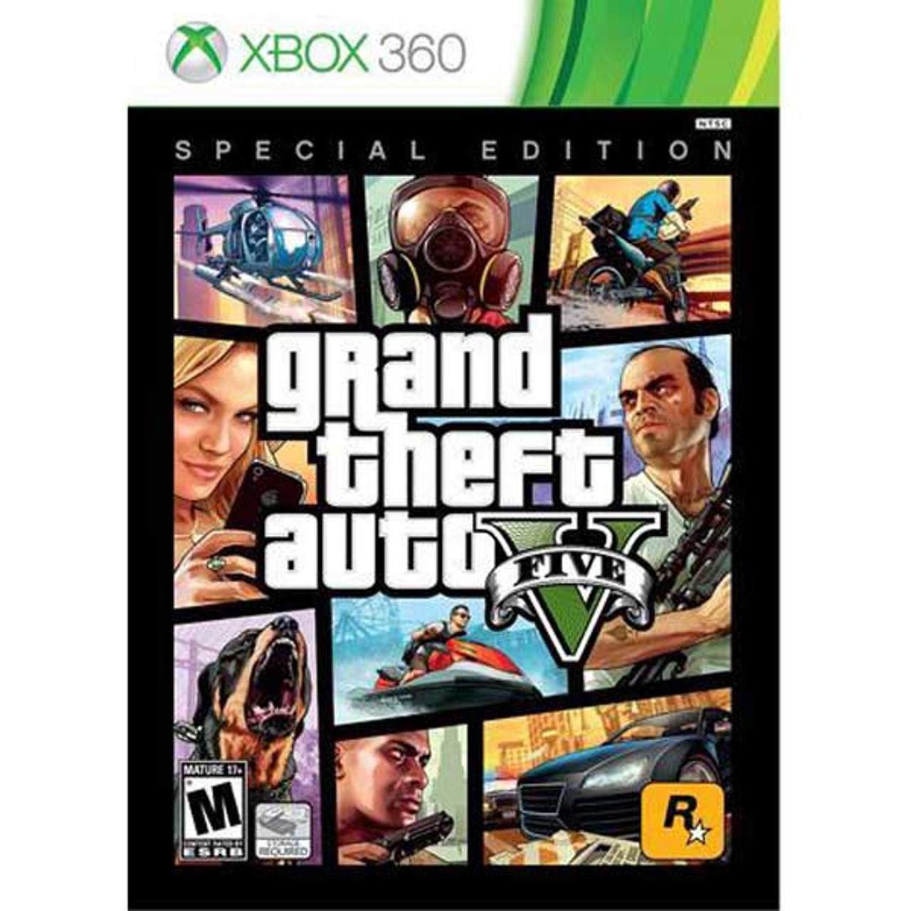 GTA GRAND THEFT AUTO V 5 MICROSOFT XBOX 360 GAME COMPLETE w/MANUAL & MAP  Tested