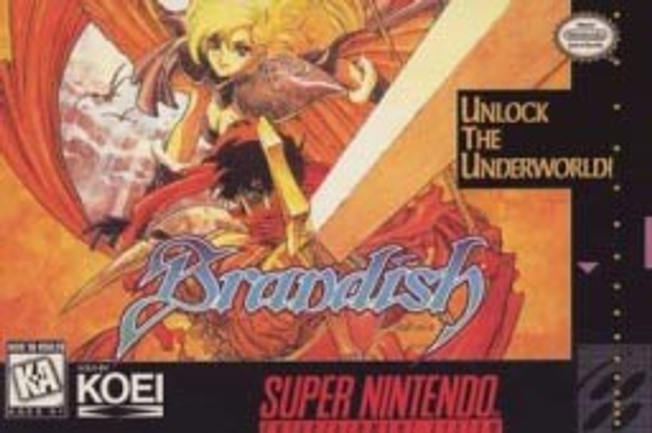 ブランディッシュ FMTOWNS 完品 Brandish Brandish（ブランディッシュ）【中古美品・SNES北米版】