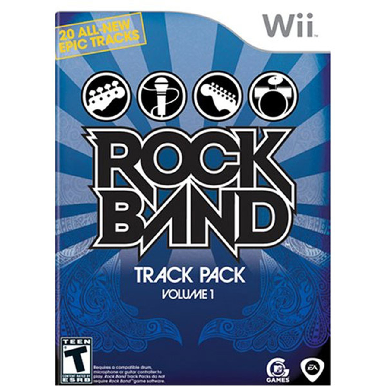 Rock Band Track Pack Vol 1 Wii Nintendo game for sale.