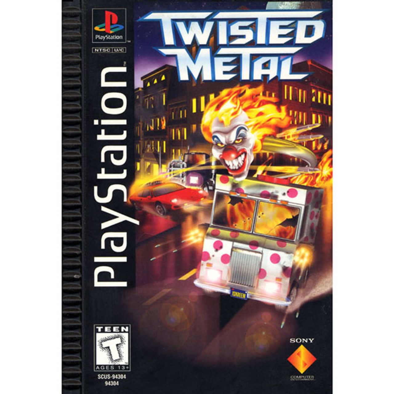 PLAYSTATION PS1 VIDEO GAME TWISTED METAL 4 CASE & MANUAL COMPLETE