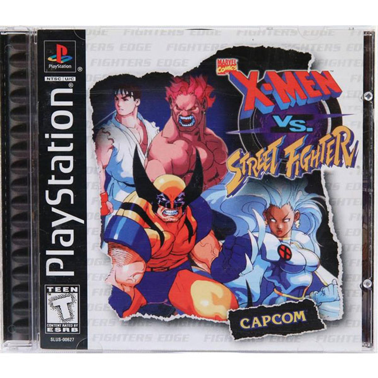 Marvel Comics X-Men vs Street Fighter PS1 Game For Sale