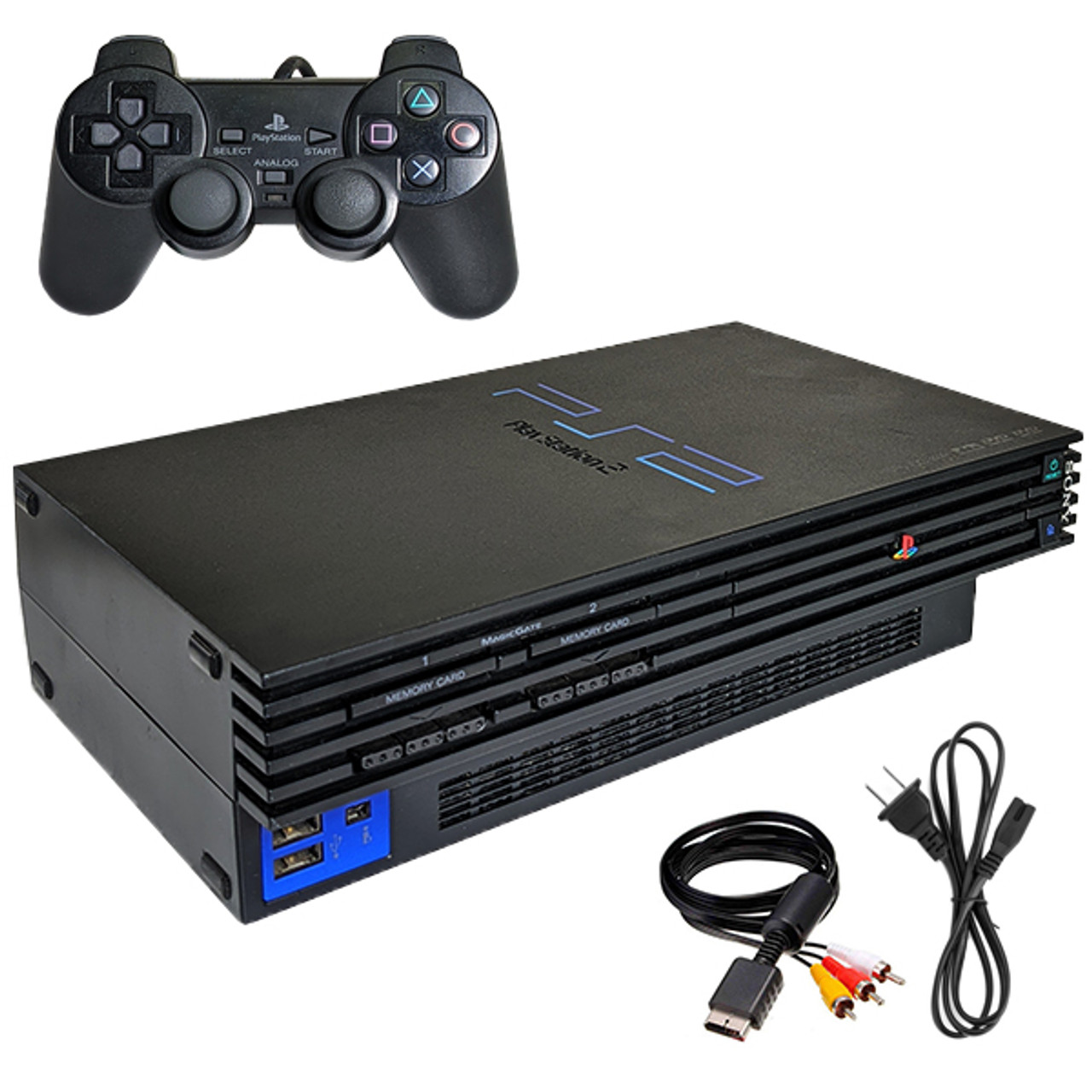 Sony PlayStation 2 PS2 Console Official Pad +5 Free Games - Choose Phat Or  Slim