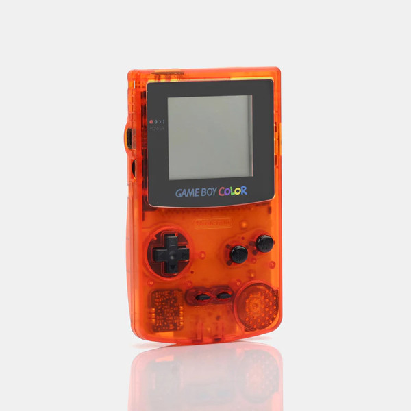 GameBoy Color System Clear Orange and Black Daiei Hawks Edition For ...