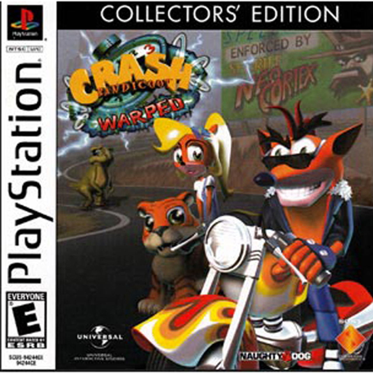 Crash Bandicoot Warped Collectors' Edition PS1 Game Collector's Edition
