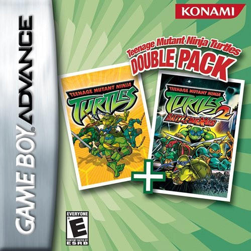 Teenage Mutant Ninja Turtles Double Pack Nintendo Gameboy Advance Game Sale