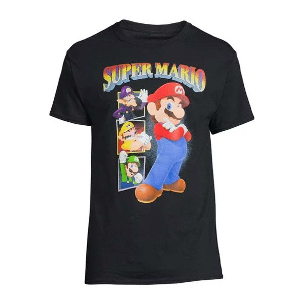 Mario and Friends Black Officially Licensed T-Shirt For Sale | DKOldies