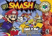 Super Smash Bros. Nintendo 64 N64 video game box art image pic