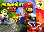Mario Kart 64 Nintendo 64 N64 video game box art image pic