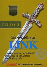 Adventure of Link Gold (Zelda II) Nintendo NES game box image pic