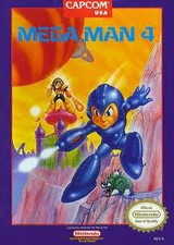 Mega Man 4 Nintendo NES video game box art image pic