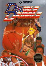 Double Dribble Baseketball NBA Nintendo NES game box art image pic