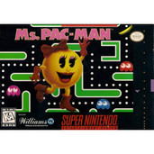 Ms. Pac-Man - SNES box front