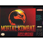 Mortal Kombat - SNES box front cover