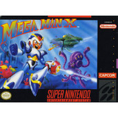 Mega Man X - SNES Game Front Box Cover