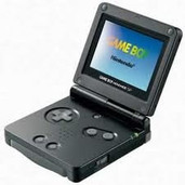 Game Boy Advance SP handheld gba Nintendo system black with Charger