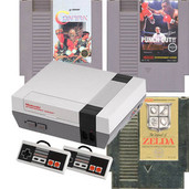 NES Contra, Tyson, Zelda Pak with third party controllers
