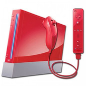 Wii System Red Player Pak - with compatible controller