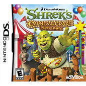 Shrek's Carnival Craze Party Games Nintendo DS game box art image pic