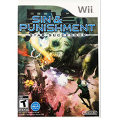 Sin & Punishment Star Successor Nintendo Wii Game case back upc