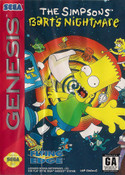 Simpson's Bart's Nightmare - Genesis Game