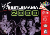 Wrestlemania 2000 Nintendo 64 N64 video game box art image pic