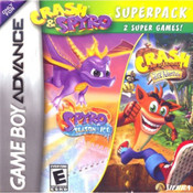 Crash and Spyro Superpack: Season of Ice & Huge Adventure - Game Boy Advance Game