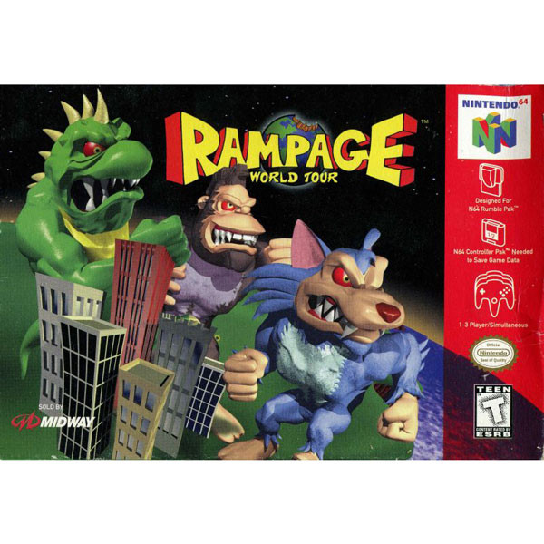 Rampage World Tour Nintendo 64 N64 Game For Sale | DKOldies