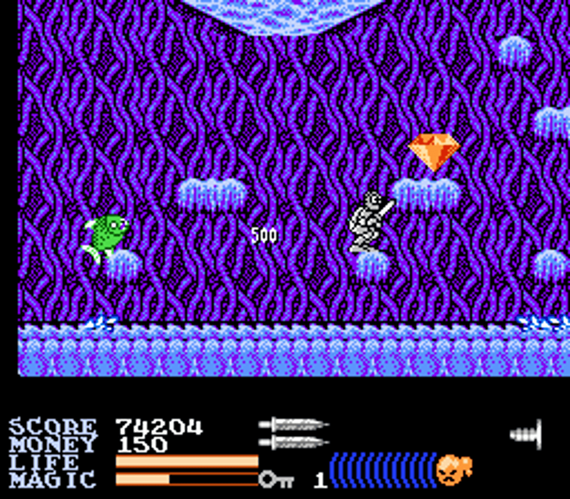 Iron Sword Wizards and Warriors II Nintendo NES Original Game For Sale