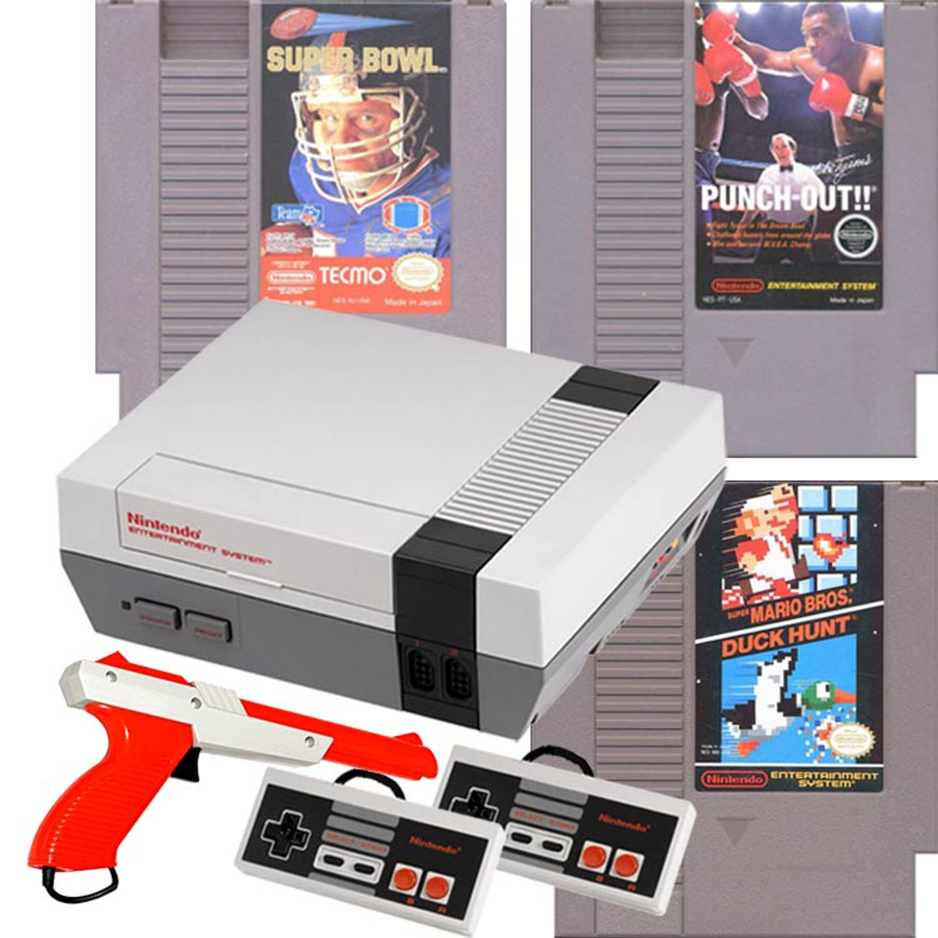 Original Nintendo NES System Console w/Mario 123 & Zapper