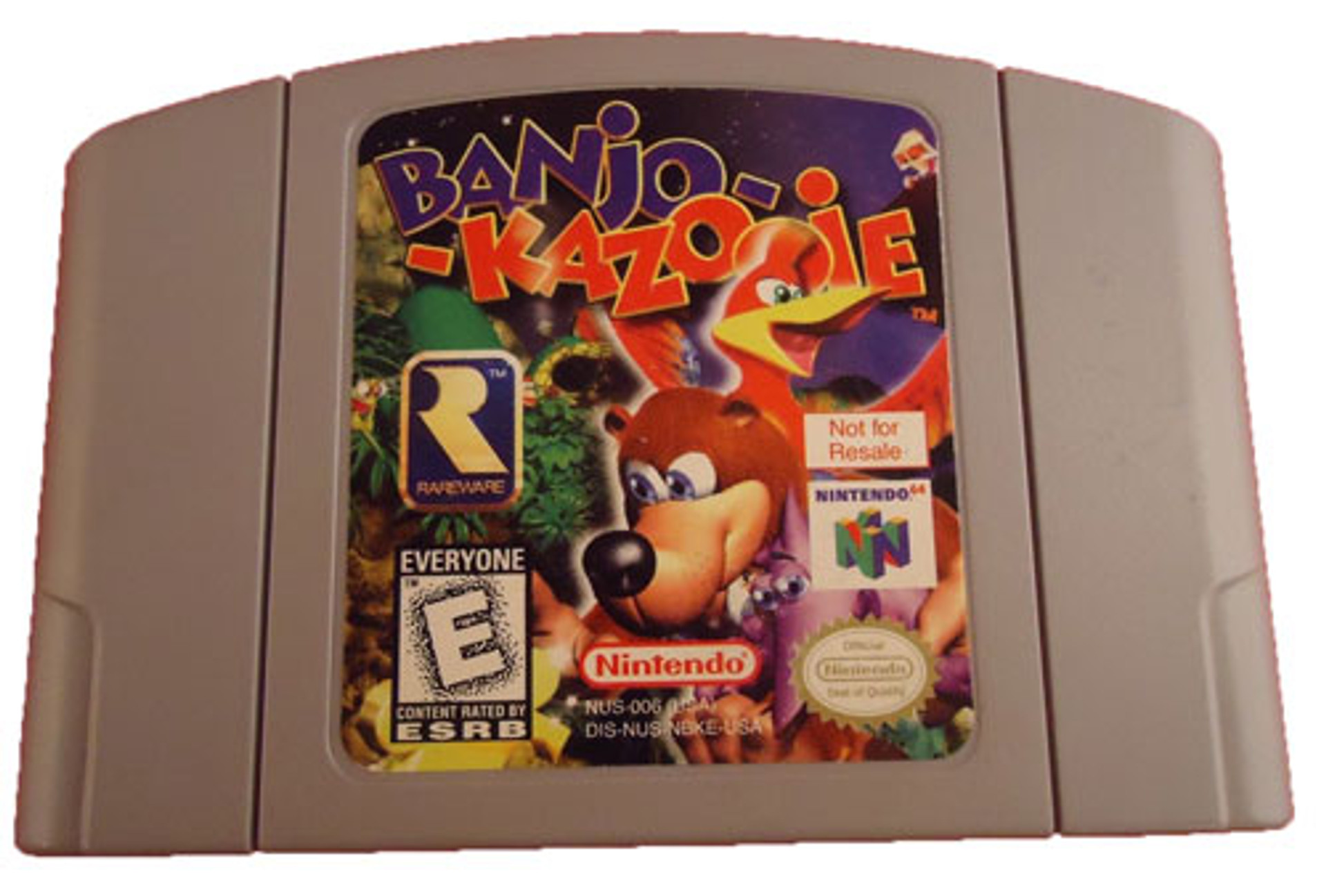 Not For Resale Banjo Kazooie N64 Game Cartridge For Sale | DKOldies