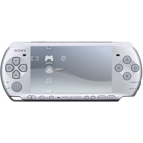 Sony PSP 3000 Handheld System Silver w/ Charger For Sale DKOldies