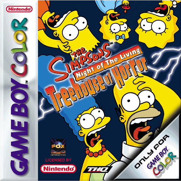 Complete Simpsons Night of the Living Treehouse of Horror GameBoy Color ...