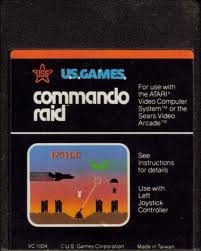 Jeu ATARI 2600 – COMMANDO RAID – Version US Complète Avec Boîte Et Manuel