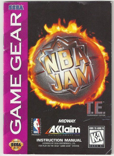 NBA Jam Tournament Edition Sega Game Gear For Sale DKOldies