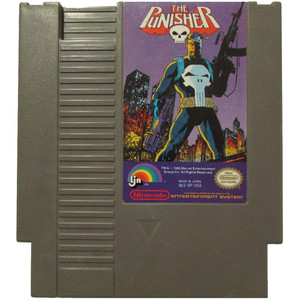 The Punisher Marvel Comics Nintendo NES game cartridge image pic