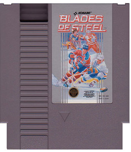 Blades of Steel NHL Hockey Nintendo NES game cartridge image pic