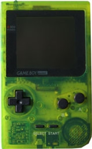 Game Boy Pocket System Clear Green