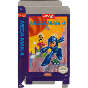 Mega Man 4 - Empty NES Box